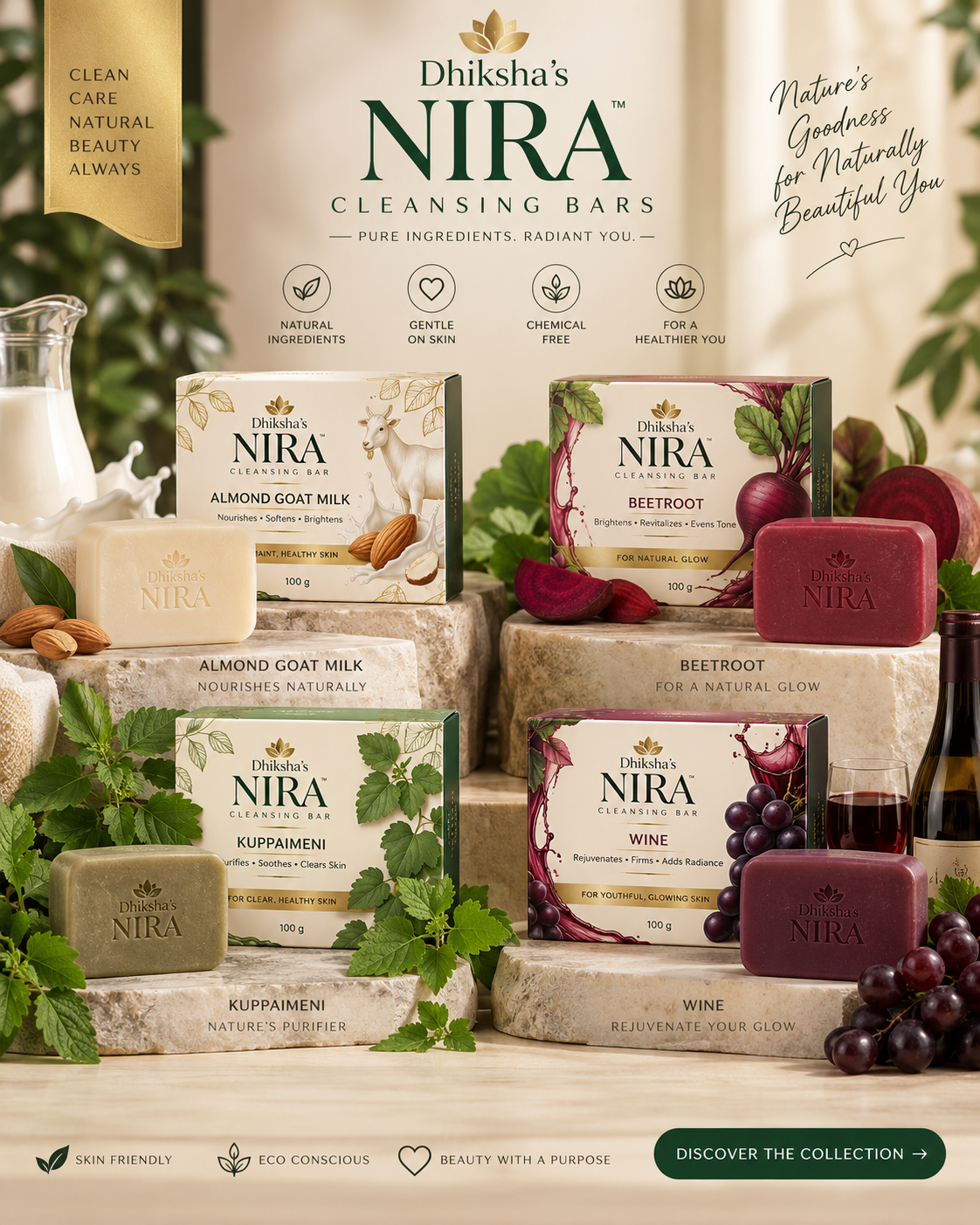 Dhiksha's NIRA Cleansing Bars